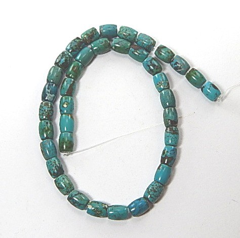 Türkis, Tönnchen, 10x8mm