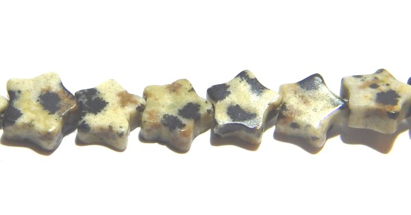 Damatiner Jaspis, Sterne, 6mm