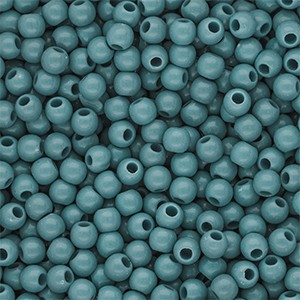 Acrylperlen 6mm Pastelltürkis rund & glänzend
