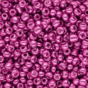 Metallic Shine Fuchsia Pink – Glas-Rocailles 4 mm rund, 15 g