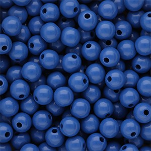 Acrylperlen 8mm Kobaltblau rund & glänzend