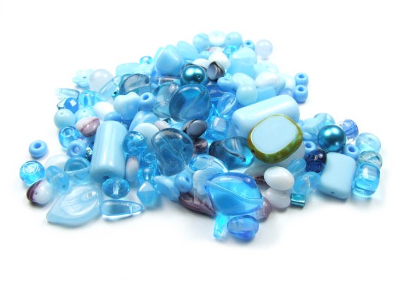 Perlemischung, böhmisch, Türkis, 100 Gramm