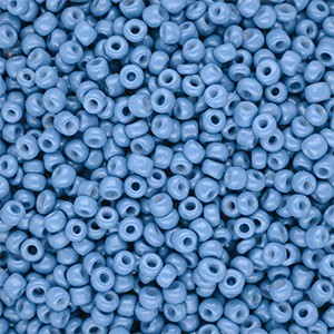 Light Blue II Glas-Rocailles rund 3 mm – feine Saatperlen 15 g