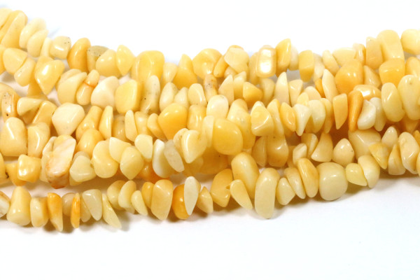 Gelbe Jade, Splitterstrang, Gelb, 5-12mm