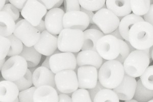 Saatperlen, rund, Weiß IV, 15gr., 4mm, 6/0