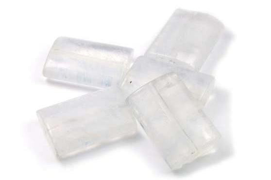 Quarz-Rechtecke, poliert, Weiß, 25x20mm