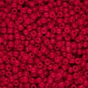 Rocailles Rot II aus Glas rund 3 mm – Saatperlen 15 g