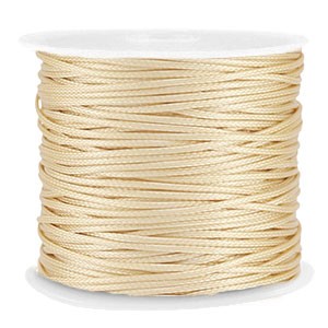 Makramee-Kordel, geflochten, Cream Beige, 1.0mm