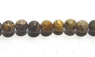 Leoparden Jaspis, rund, 4mm