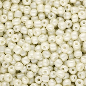 Rocailles Off White II Glas rund 4 mm – 15 g