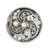 Mini Schmuckdruckknopf, Wirbel mit Strass, 12mm