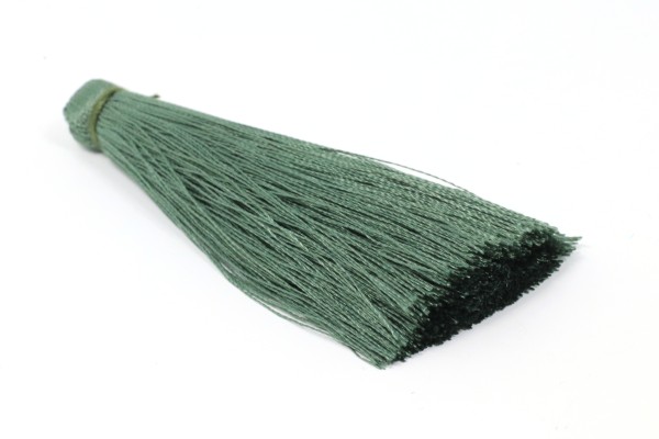 Tassel, Seide, big, Hunter Green, 7cm