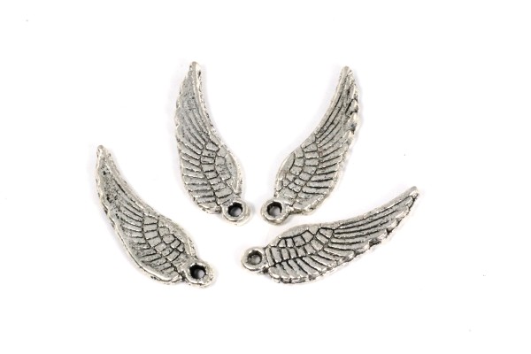Engelsflügel, Silberfarben, 17x5mm