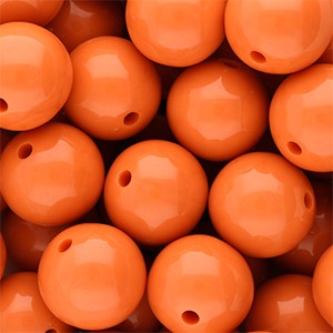 Acrylperlen, rund, Orange-Peel, shiny, glänzend, 18mm