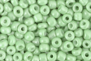 Glasperlen, Spring Bud Green, rund, 15gr., 3mm, 8/0