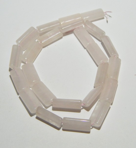 Rosenquarz, Rechtecke, 12x8mm