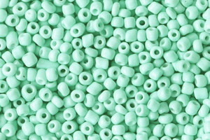 Rocailles, rund, Mint Turquoise, 15gr., 12/0, 2mm