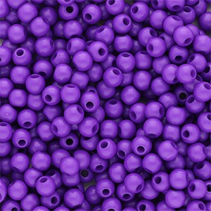 Acryl Perlen, rund, Dark Purple, shiny, glänzend, 4mm