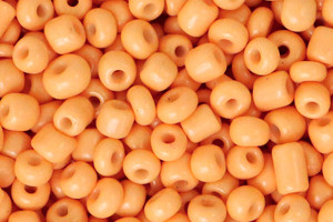 Rocailles, Apricot Orange, rund, 15gr., 3mm, 8/0