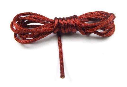 Satinband, Kupferrot, glänzend, 2mm