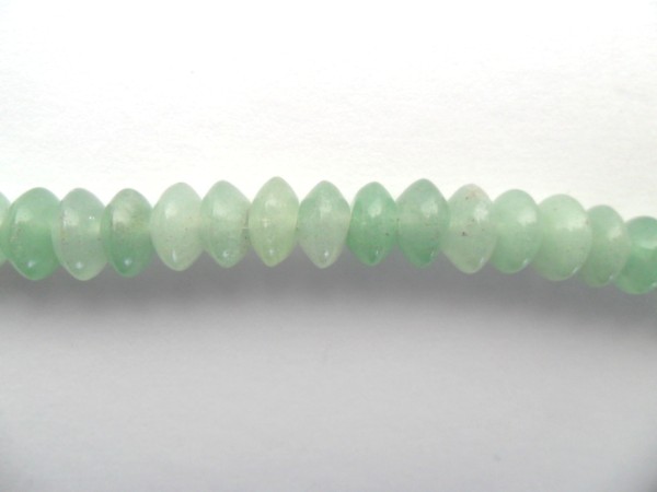 Aventurin, Grün, Linsen, matt, 8mm