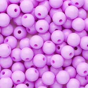 Acrylperlen, rund, Lilac Pink, shiny, glänzend, 8mm