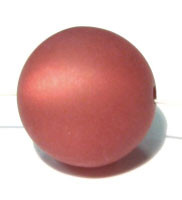 Polaris Kugel, matt, terracotta, 10mm