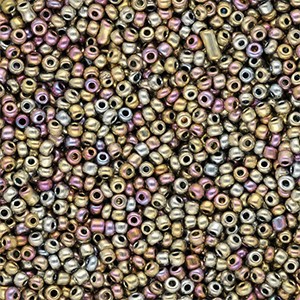 Glas-Rocailles Metallic Shine Multicolour Galaxy rund 2 mm 12/0 – 15 g