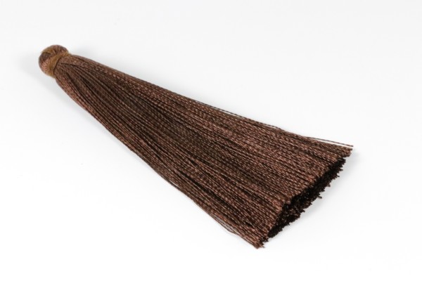 Tassel, Seide, Dunkelbraun, 65mm