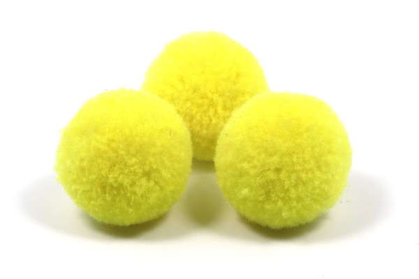 Bommel, rund, Lemon Yellow, 20mm