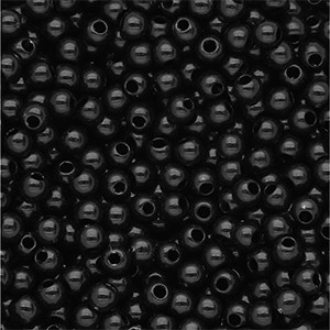 Acrylperlen 6mm Schwarz rund & glänzend