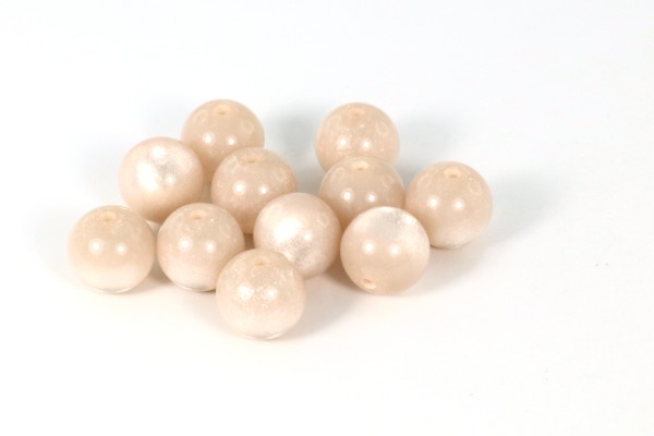 Super Polaris Perlen, rund, Champagner, 10mm