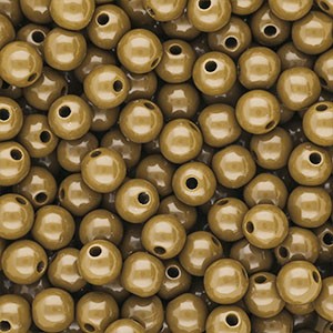 Acrylperlen 8mm Ockerbraun rund & glänzend