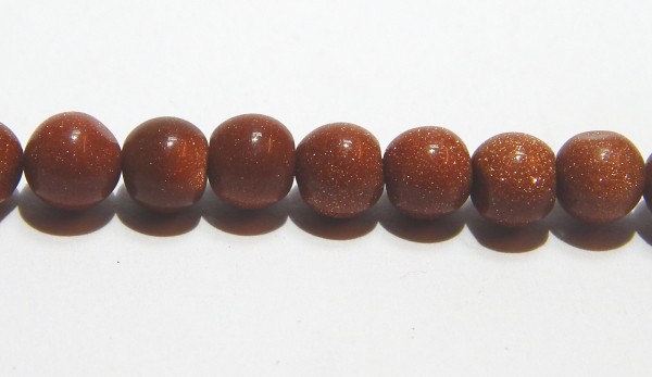 Goldfluss Perlen, Kugel, 5mm