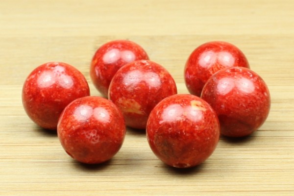 Koralle, rot, poliert, 8mm