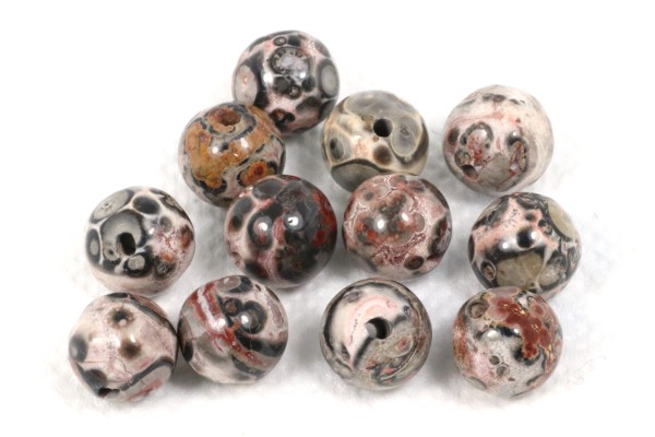 Leoparden Jaspis II, rund, 8mm