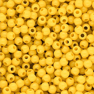 Acrylperlen 4mm Sonnengelb rund & glänzend