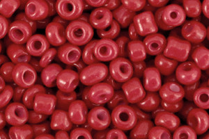 Saatperlen, rund, Crimson Red, 15gr., 8/0, 3mm