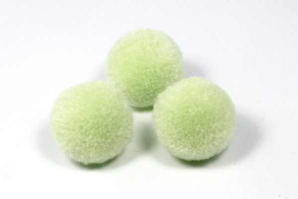 Pompon, rund, Fruit Green, 30mm