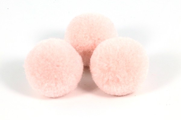Pompoms, rund, Hellrosa, 50mm