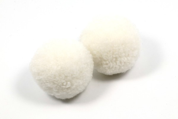 Flusenball, rund, Weiß, 4cm