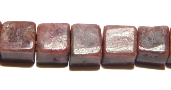 Roter Jaspis, Würfel, 6x6mm