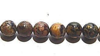 Leoparden Jaspis, rund, 6mm
