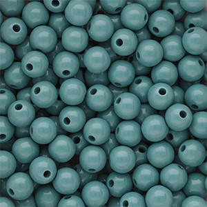 Acrylperlen 10mm Pastelltürkis rund & glänzend