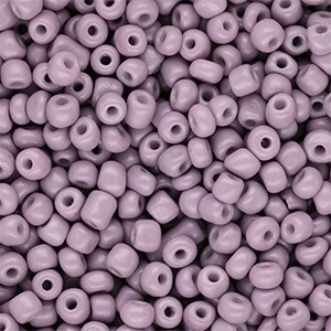 Dusty Mauve Purple Rocailles 4 mm – runde Glas-Saatperlen 15 g