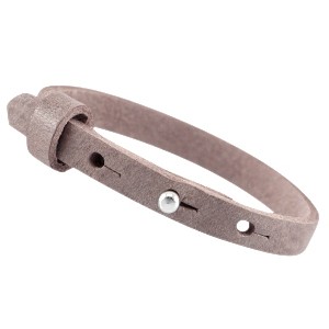 Cuoio Armband, 8mm, Leder, Soft Terra Brown, 23cm