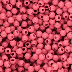 Acrylperlen 4mm Korallenrot rund & glänzend
