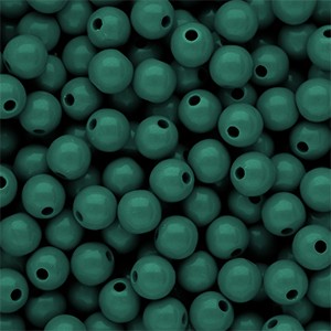 Acrylperlen 10mm Mediterran-Grün rund & glänzend