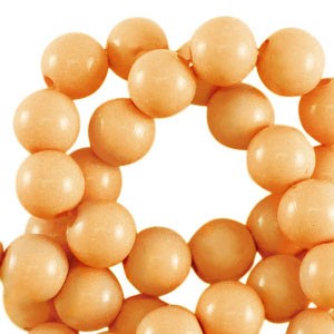 Perlen aus Acryl, rund, Orange, shiny, glänzend, 18mm