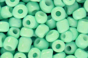 Rocailles, Ash Green, rund, 15 gr., 4mm, 6/0